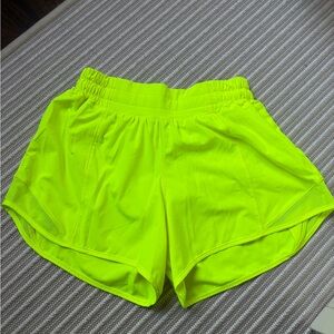 Lululemon Athletica Neon Lime Athletic Shorts